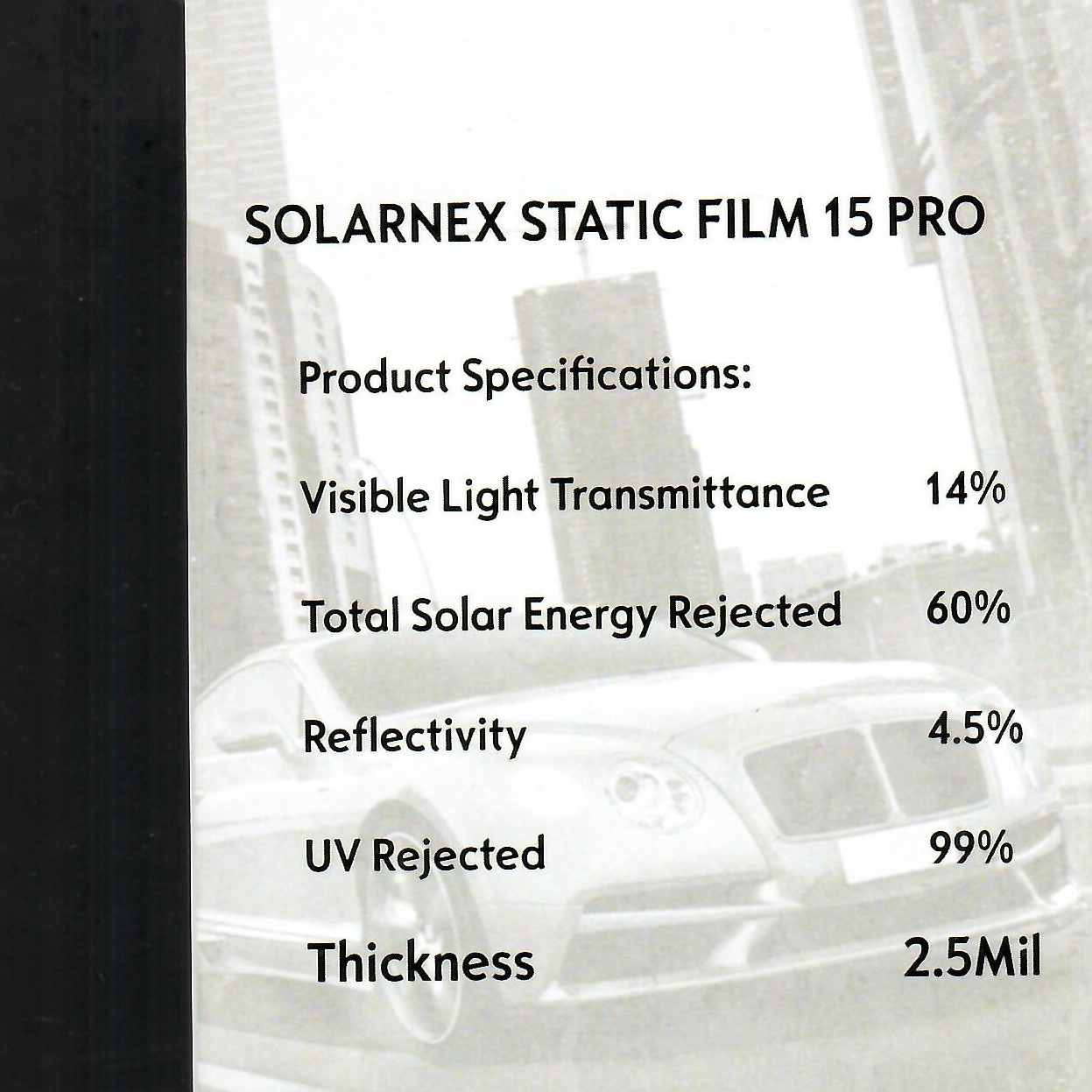 15% Съемная статическая тонировка Solarnex 1,0*30м 15% Съемная статическая тонировка Solarnex 1,0*30м
