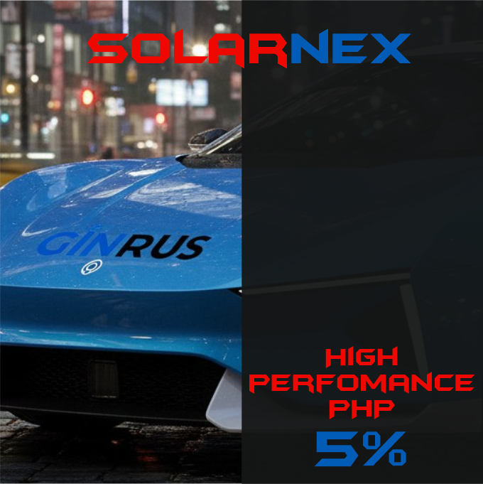 5% Solarnex HIGH PERFOMANCE PHP тонировочная пленка (1,52*30м.)