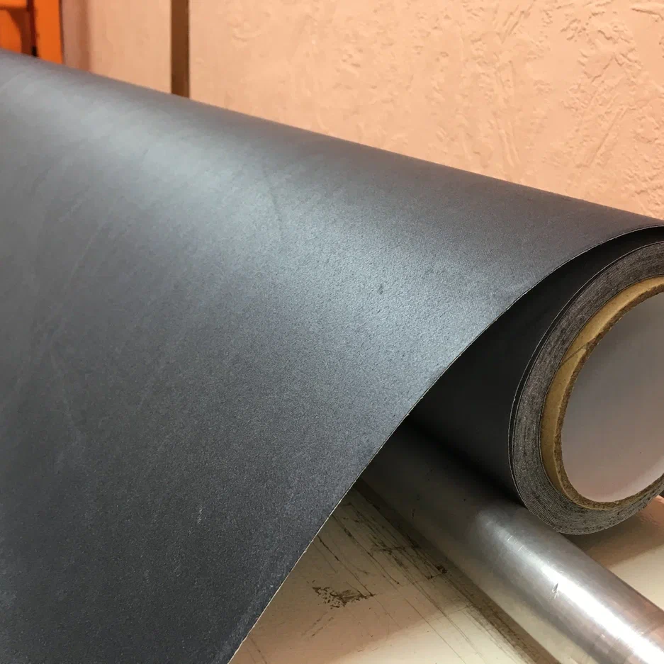 Пленка Алькантара серая (графит) на клею Five Star 1,52*15м