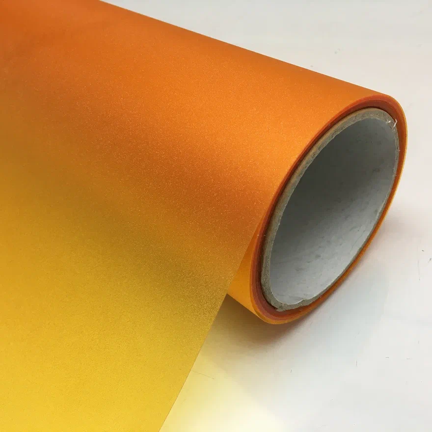 Пленка для фар алмазная крошка оранжевый R106-8, 209mkm