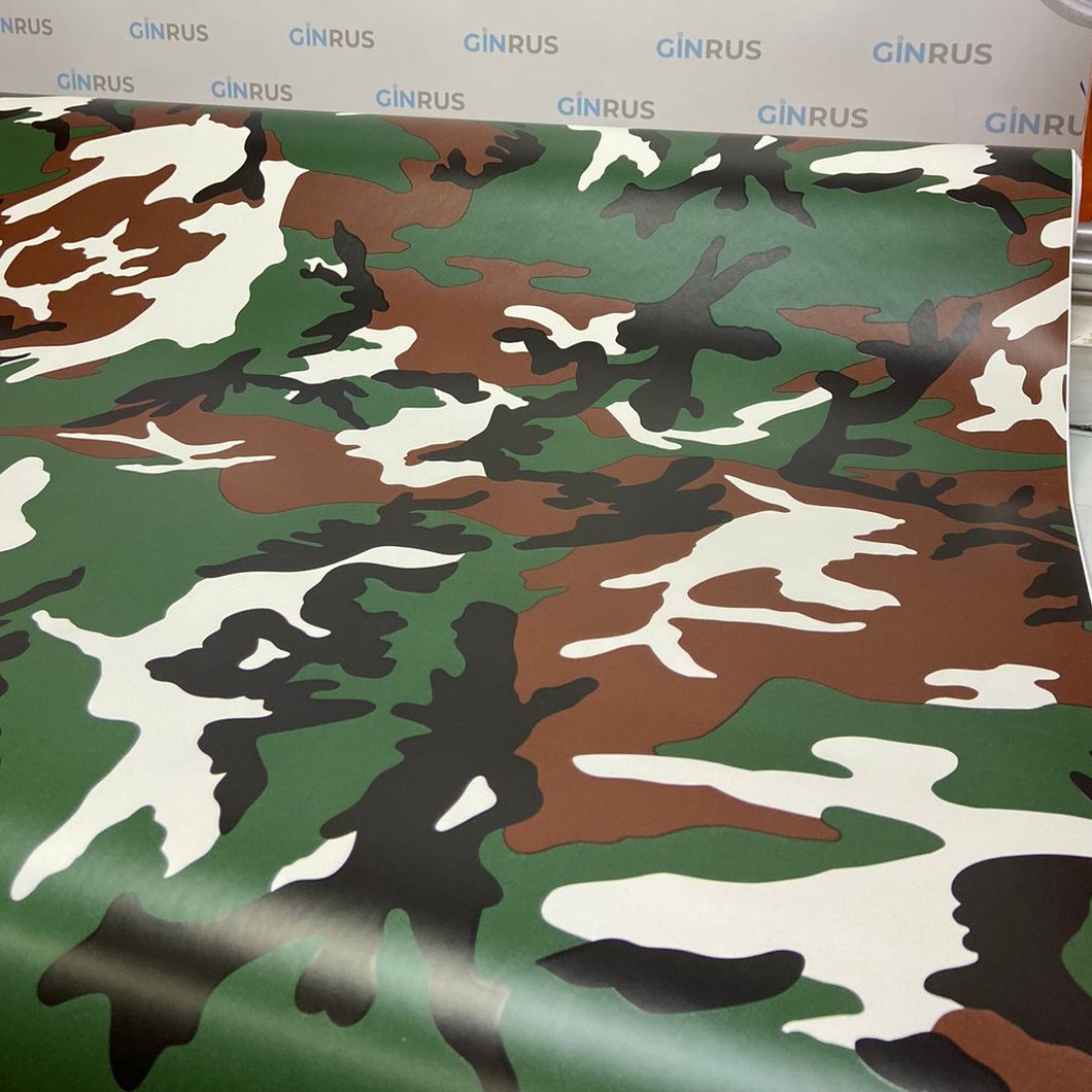 Пленка ПВХ камуфляж Флора Woodland (№ 210), 151mkm (русский лес) FIVE STAR