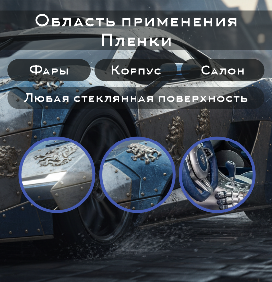 Honor-T85S (200мкм) Полиуретановая пленка Paint Protection Films TPU Glossy 8.5 Mil 1.524*15M