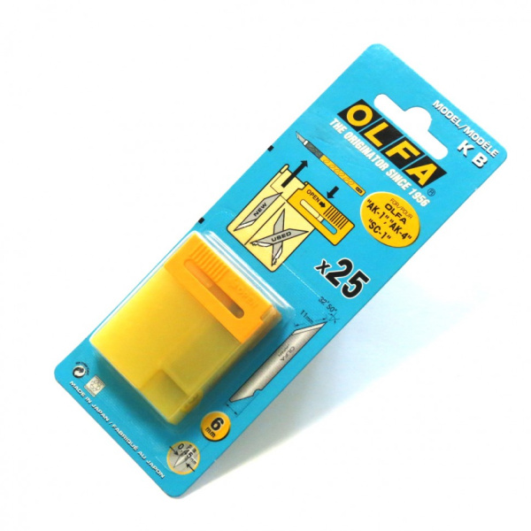 Лезвие Olfa-KB *25 перовое для ножа АК-1