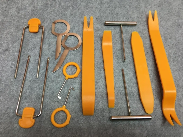 Набор для демонтажа пластика в салоне (снятие обшивки) 12 предметов G-012