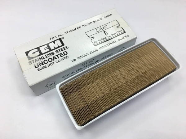 Лезвия для металлического скребка GEM оригинал упаковка 100шт GT137