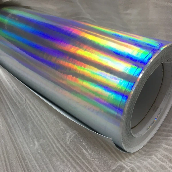 Пленка ЛАЗЕРНЫЙ хром Серебро 1,52*20м.(голографический)