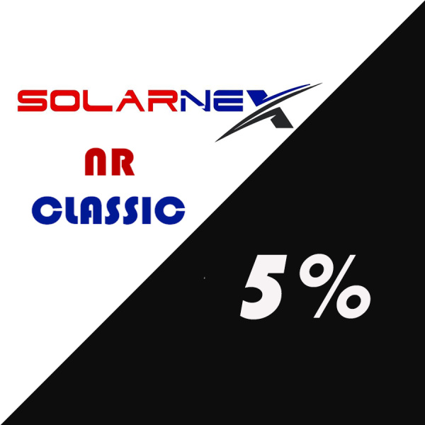 5% Solarnex NR CLASSIC S тонировочная пленка (крашенная) 1,52*30м. 5% Solarnex NR CLASSIC S тонировочная пленка (крашенная) 1,52*30м.