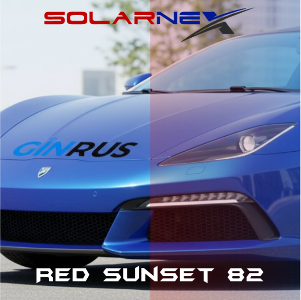 Атермальная Хамелеон RED SOLARNEX SUNSET 82 (1,52мх30м) красная пленка
