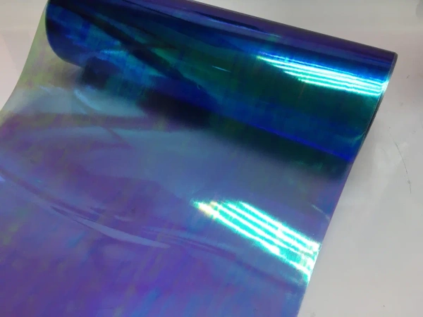 Пленка для фар хамелеон голубой, 30см*10м