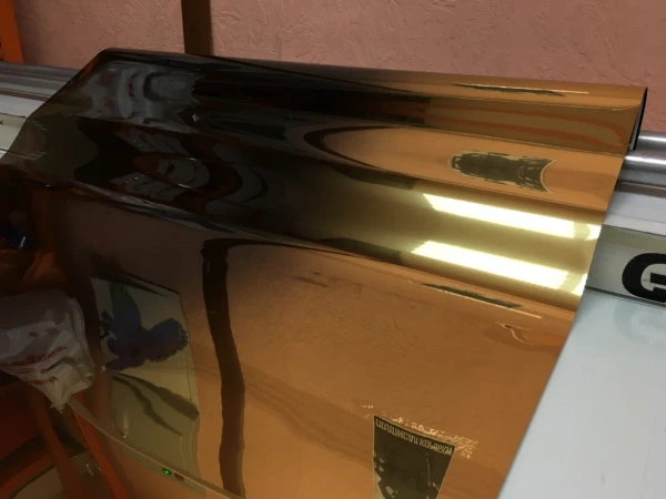 Тонировочная пленка Sun control 0,76 м,с переходом цвета, золото/бронза 15