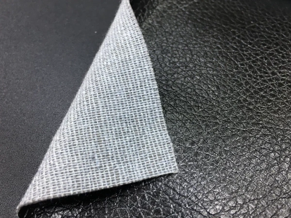 Экокожа Орегон ЧЕРНАЯ БЛЕСК ширина 1,4м толщина 0,85мм