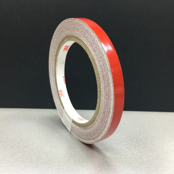 Светоотражающие декоративные самоклеющиеся полоски 10мм*45м цвет красный