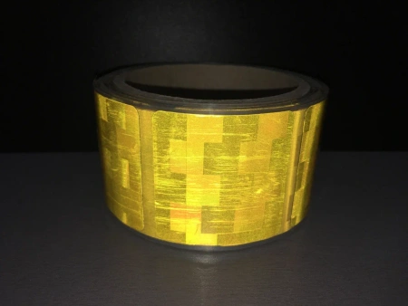 Светоотражающая лента СЕГМЕНТИРОВАННАЯ V 6791-B  желтый 50ммx50м