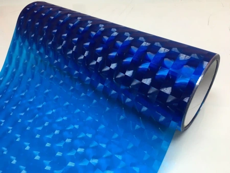 Пленка для фар "голография 4д" темно синий R105-3, 182mkm