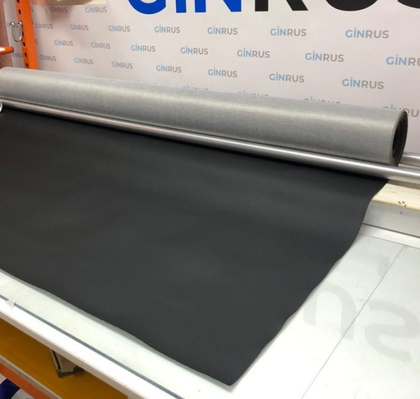 Винил-Экокожа Орегон СТРЕЙЧ ЧЕРНАЯ NEW ширина 1,35м толщина 0,65мм