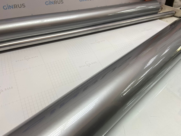 Пленка глянцевая ГРАФИТ (СЕРЫЙ) Premium 3 слоя 1,52*20м