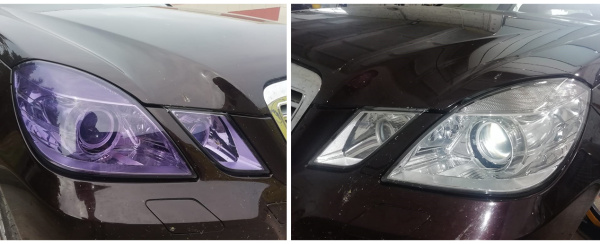 Полиуретановая пленка OPTIC Photohromic PPF 0,6*15м (фотохромная тонировка фар) фиолетовая