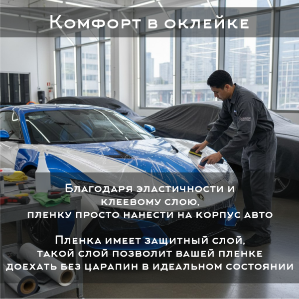 Honor-T75S (190мкм) Полиуретановая пленка Paint Protection Films TPU Glossy 7.5 Mil 1.524*15M
