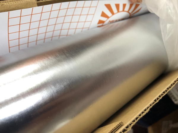 Пленка матовый хром серебро 1,52 м, Nippon