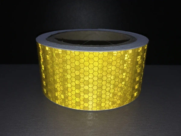 Светоотражающая лента СТАНДАРТ, цвет желтый  50мм*50м