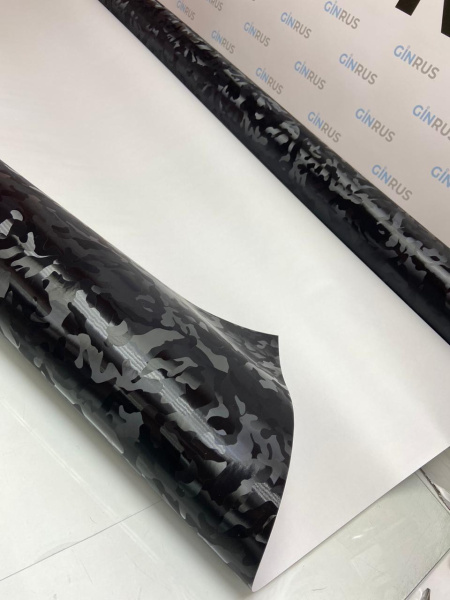 Пленка черный камуфляж "Фантом" (1,52*18м) FANTOM