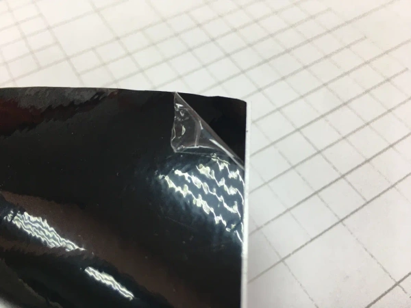 Пленка глянцевая черная с защитной пленкой 1,35*15м., 3-х сл.