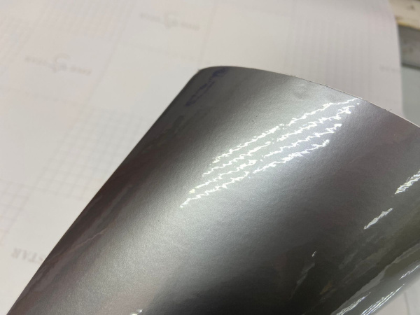 Пленка глянцевая ГРАФИТ (СЕРЫЙ) Premium 3 слоя 1,52*20м