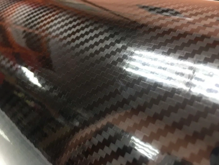 Пленка под карбон 5D черный (1,52*20м) (3D под глянцем)