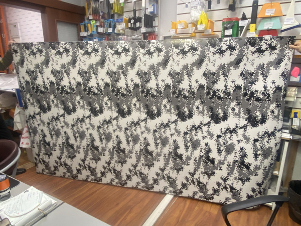 Пленка камуфляж  Черно-белый, пиксельный 110mkm (1,52*30м.)