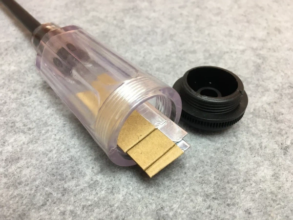 Скребок с ручкой-держателем для лезвий GEM s187 (с длинной насадкой)