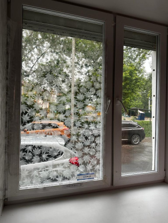 Декоративная пленка USB  PF 37-1, листопад, шир. 1,23 м