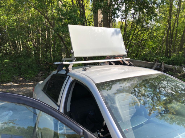 Информационное табло, светоотр. на кроншт., складное,1000*500мм, "Урал" под "Большую ширину"