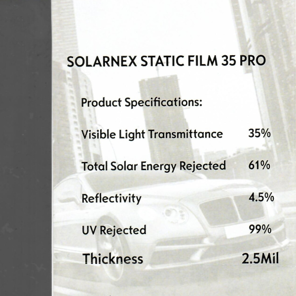 35% cъемная силиконовая тонировка Solarnex, 1,0*30м 35% cъемная силиконовая тонировка Solarnex, 1,0*30м