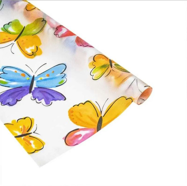 Пленка, статическая витражная бабочки P028 90см*30м