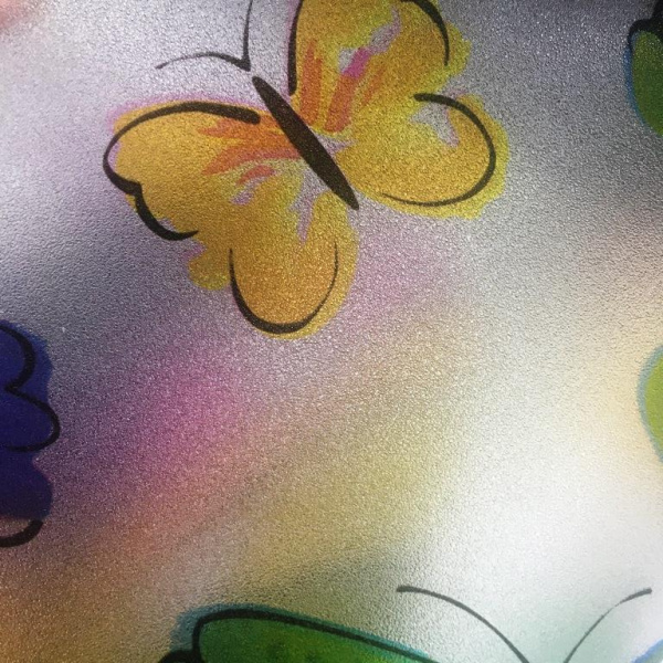 Пленка, статическая витражная бабочки P028 90см*30м