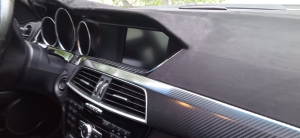 Пленка Алькантара Премиум черная на клею 1,5*15м 5 Star