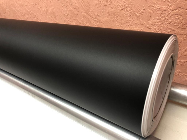 Пленка Супер матовая черная Black matt  1,52*30м. (5 star)