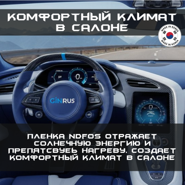 20% Пленка NDFOS PНР CHARCOAL 20 (30м*1,52, 45,6 кв.м)