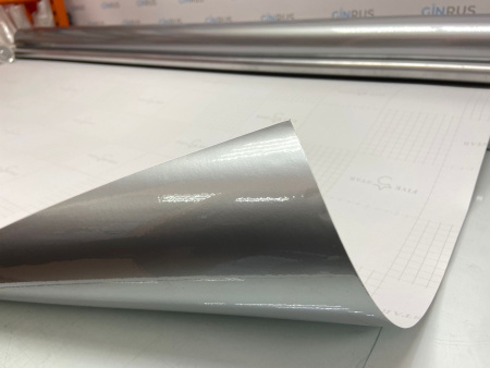 Пленка глянцевая ГРАФИТ (СЕРЫЙ) Premium 3 слоя 1,52*20м