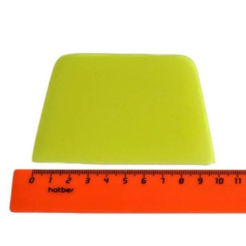 Ракель силиконовый, двухсторонний, трапеция (салатовый) 9,7*7,5см