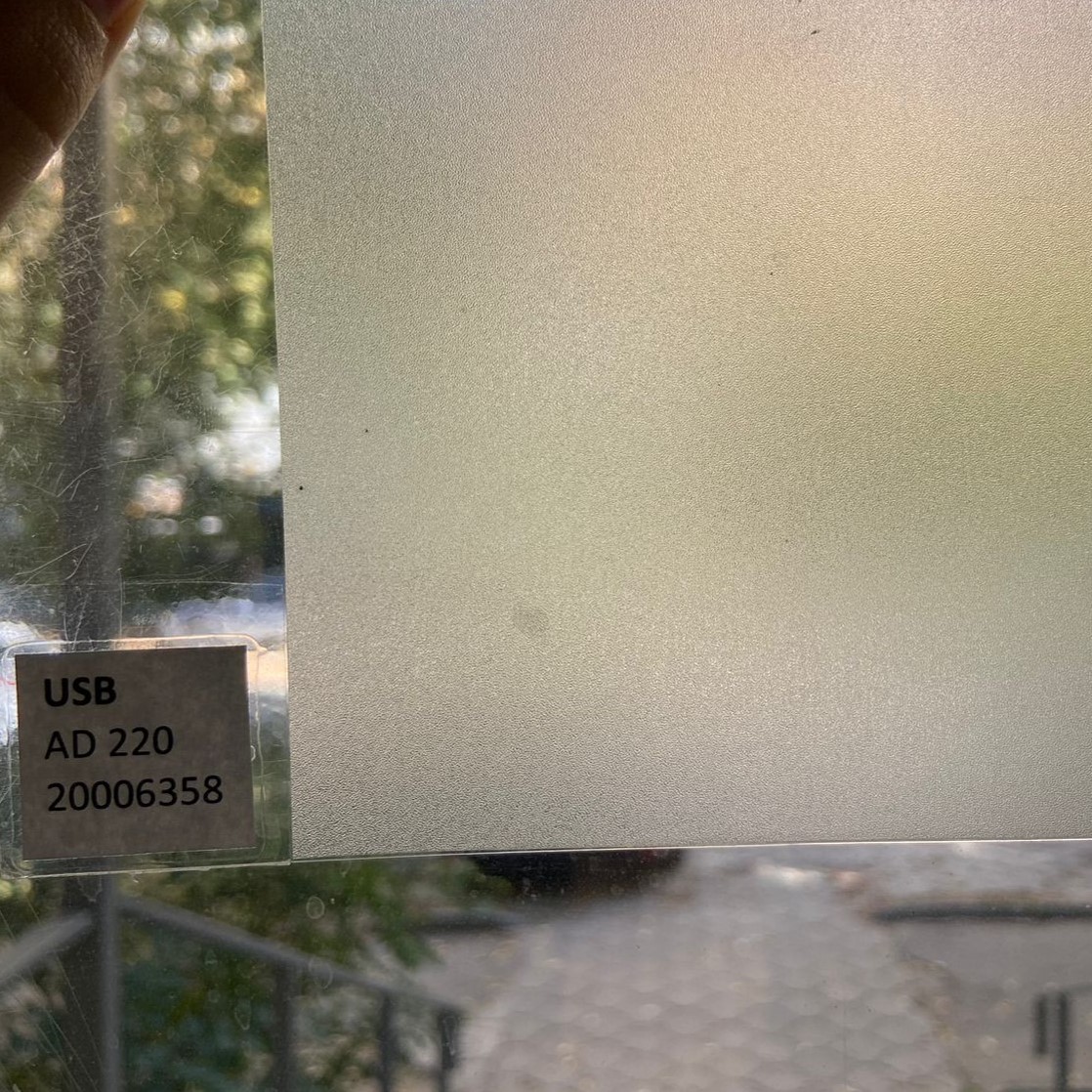 Пленка декоративная USB AD 220, прозрачная матовая White Matte Frost-PVC, замерзшее стекло 1,52*30м (пог.м)