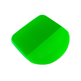 Выгонка/скребок изогнутый, для работы с антигравийными пленками, цвет зеленый PPF GREEN TOOLS 10см.