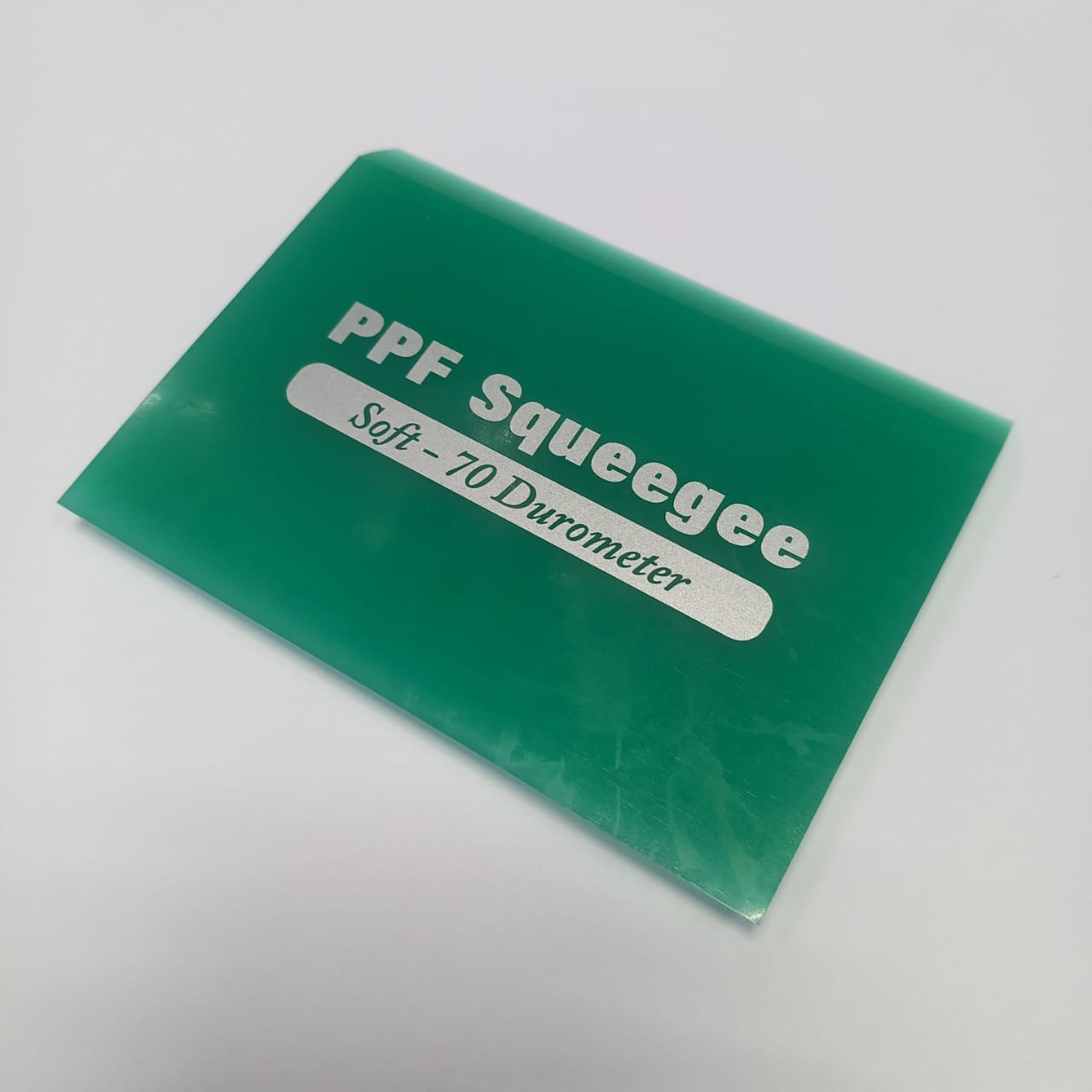 Выгонка полиуретановая зеленая для работы с полиуретановой плёнкой, прямоугольная 70 дюрометров