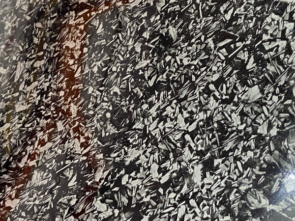 Пленка ПВХ Кованный карбон черный-серебро, GLOSSY TITANIUM SILVER FILM (1,52*18м.)