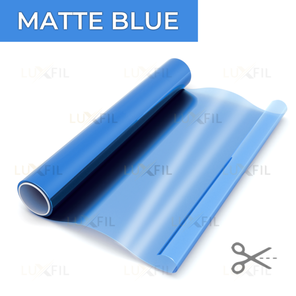 Декоративная пленка MATTE BLUE LUXFIL (1,52*30) матовая голубая