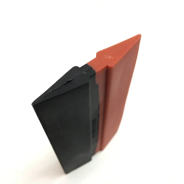 Ракель резиновый черно-красный