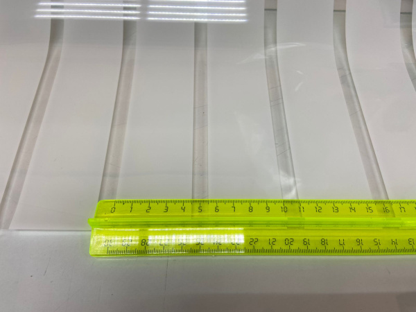 Декоративная пленка Полосы 45мм белые (DECO INT 100-12) LUXFIL 1,524 м