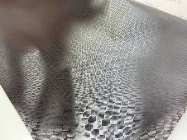 Пленка ПВХ 6D карбон new, HEXAGON BLACK CARBON FILM (1,52*17м.)