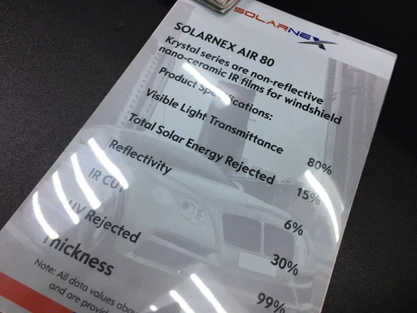 Атермальная пленка SOLARNEX Krystal AIR 80% голубой оттенок 1,5*30м