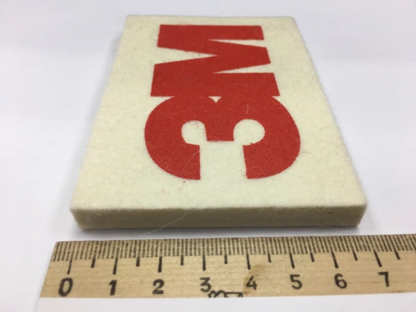 Мягкий фетровый (войлочный) ракель 10*7,2*1см